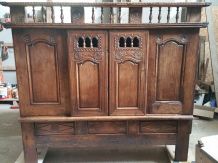 Superbe ancien lit clos restauré en meuble