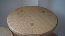 guéridons, tables tripodes d'appoint en bois