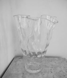 Grand Vase en verre soufflé Pièce Unique