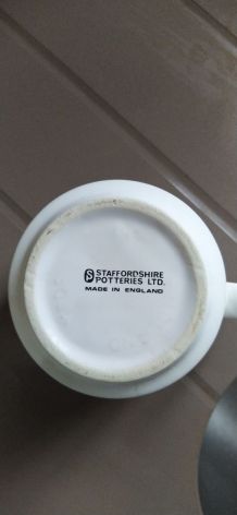 Tasse mug - Staffordshire Potteries LTD England 1960 vintage