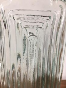 Grand vase en verre Art déco San Miguel (Espagne). Fait main