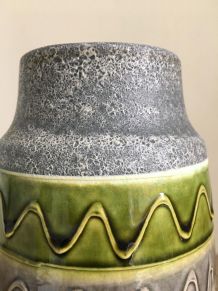 Vase West Germany en céramique Fat Lava 