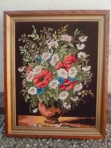 Tableau point de croix vintage