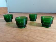 Lot de 4 coquetiers en verre
