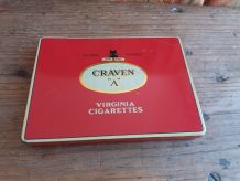 boite de cigarettes Craven A en métal