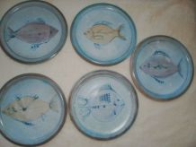 Assiettes en céramique ateliers Roy Montgolfier