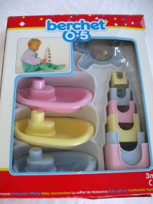 Vintage : coffret de naissance, jouets de bain Berchet