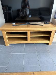 Meuble TV en chêne massif 
