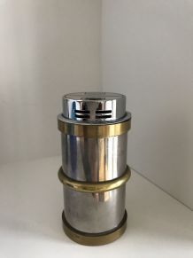 Ancien briquet de table en métal des années fin 70, début 80