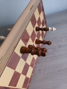 Jeux d’échecs en bois magnétique et pliable de 39cm 