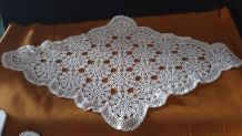 Grand napperon crochet blanc