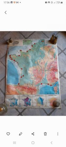 Carte de france d'école 