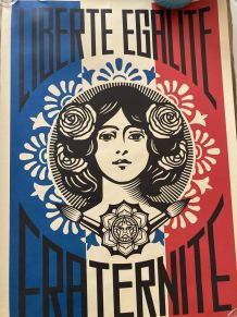 sérigraphie signée OBEY SHEPARD FAIREY 