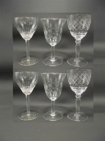 Ensemble de 6 anciens petits verres
