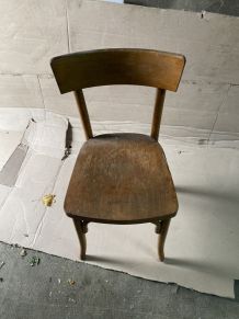 chaise bistrot thonet  apres 1940 dans son jus 