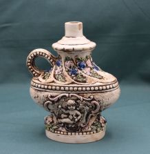 Pichet à Vin Allemand - Céramique en relief - Vintage