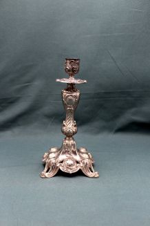 Grand Bougeoir en métal Argenté - Fin XIXème - French Antiqu