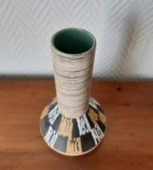Vase West Germany céramique graphique, vers 1970 