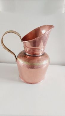 Vase en cuivre et laiton 