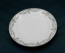 Grand Plat rond - Faïencerie Ste Amandinoise - Vintage