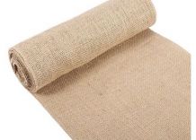 Chemin de table en toile de jute 