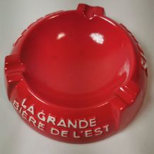 Vintage Grand Cendrier SLAVIA Rouge diamètre 19 cm