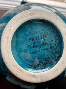 Vase Bougeoir 21 cm Molin Charolles / Vintage