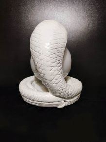 lampe serpent en céramique