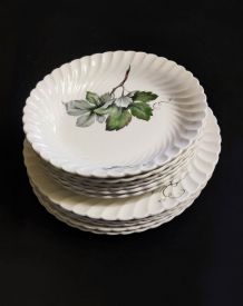 service Lunéville décor feuilles de vigne