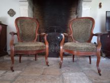 Fauteuil Louis Philippe en Noyer