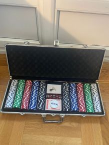 Malette Poker Premium - Ensemble de 500 Jetons, 2 Jeux de Ca
