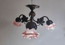 lustre 3 feux art déco