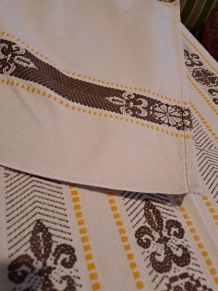 Lot de serviettes de table en tissu motif feuilles de palmier doré 15,7 x  50,8 cm 180 - Cdiscount Maison