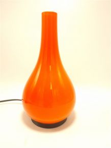 Lampe en opaline orange