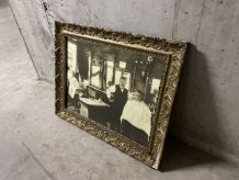 Cadre photo ancienne « les barbiers »