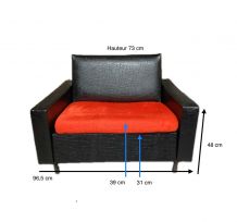 Fauteuil lit modèle unique fait par un tapissier 1970