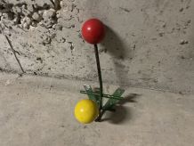 Patère 2 boules années 50