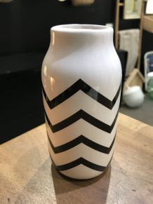 Petit vase décor zig zag