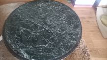 A vendre table basse,  années 60, fer forgé et marbre