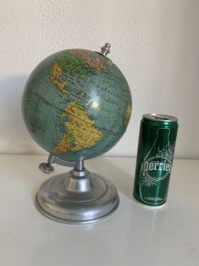 Globe terrestre vintage 1962 mappemonde Taride - 25 cm