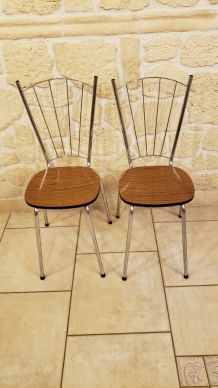 Paire de chaises vintage 1970