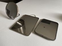 Lot de 3 miroirs de barbier
