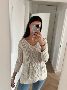 Pull tricoté en maille