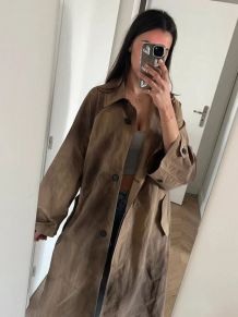 Veste anorak trench oversize long