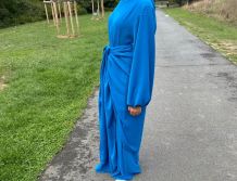 Abaya deux pièces soie de medine