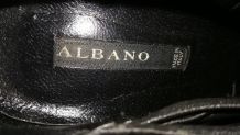 184A* Albano - magnifiques escarpins noirs tt cuir neufs (39