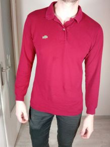 Superbe polo lacoste bordeaux taille 3 , petit M/grand S