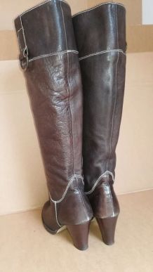 511B* superbes bottes marron tout cuir marque CECIL (p37)