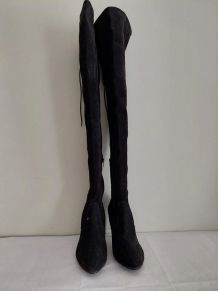 215C* jolies cuissardes noires high heels (43)
