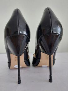 207C* SAN Marina - sexy escarpins noirs cuir high heels (38)